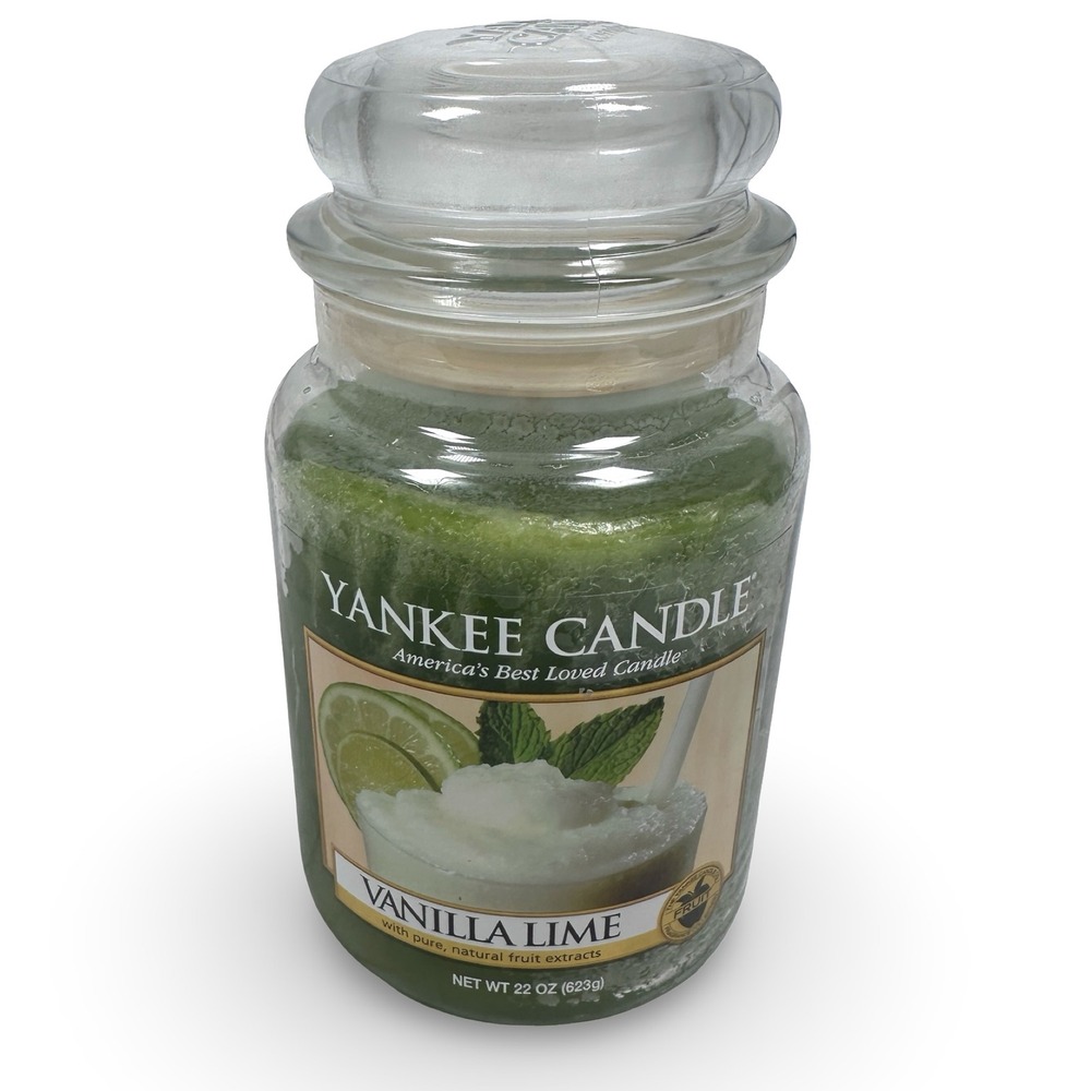 Yankee Candle Vanilla Lime Large Jar Housewarmer 22 oz‎ Green Scented Candle